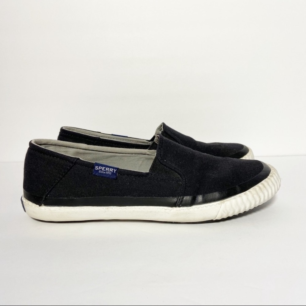 Sperry Women's Sayel Dive Canvas Slip On Loafer Sneaker Size 7.5 Preppy Boat